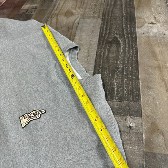 RVCA Mens Long Sleeve Crew Sweatshirt Pullover Middle Finger Gray Size XXL - Picture 3 of 8